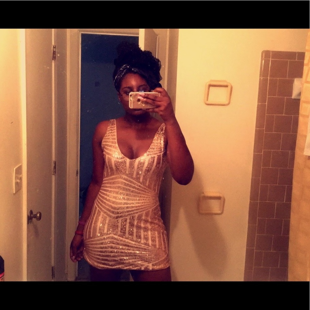 Sparkly mini dress